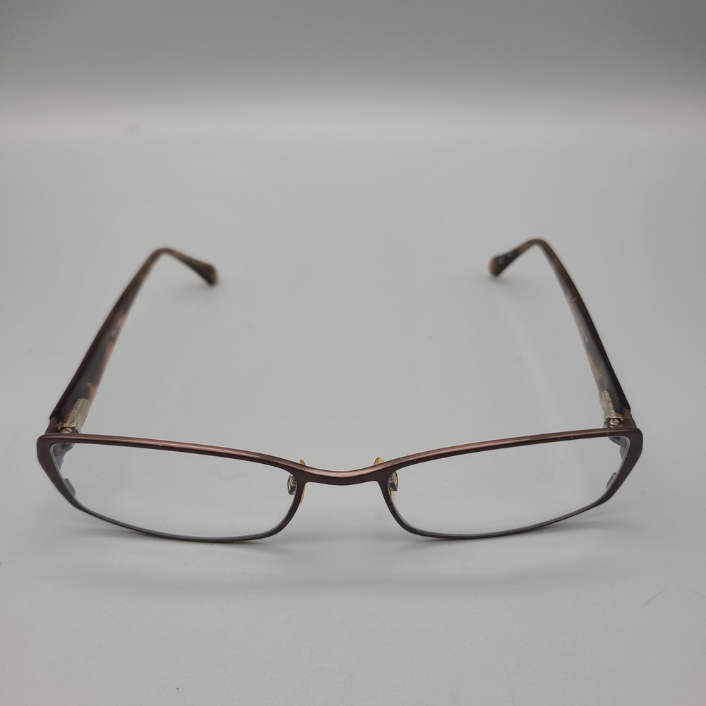 Vera Wang V017 Brown Titanium Rectangular Eyeglas… - image 3